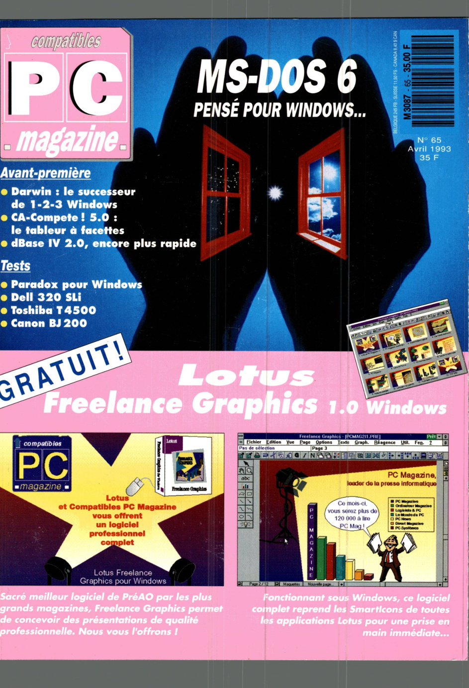 Première page de compatiblespcmagazine numero065