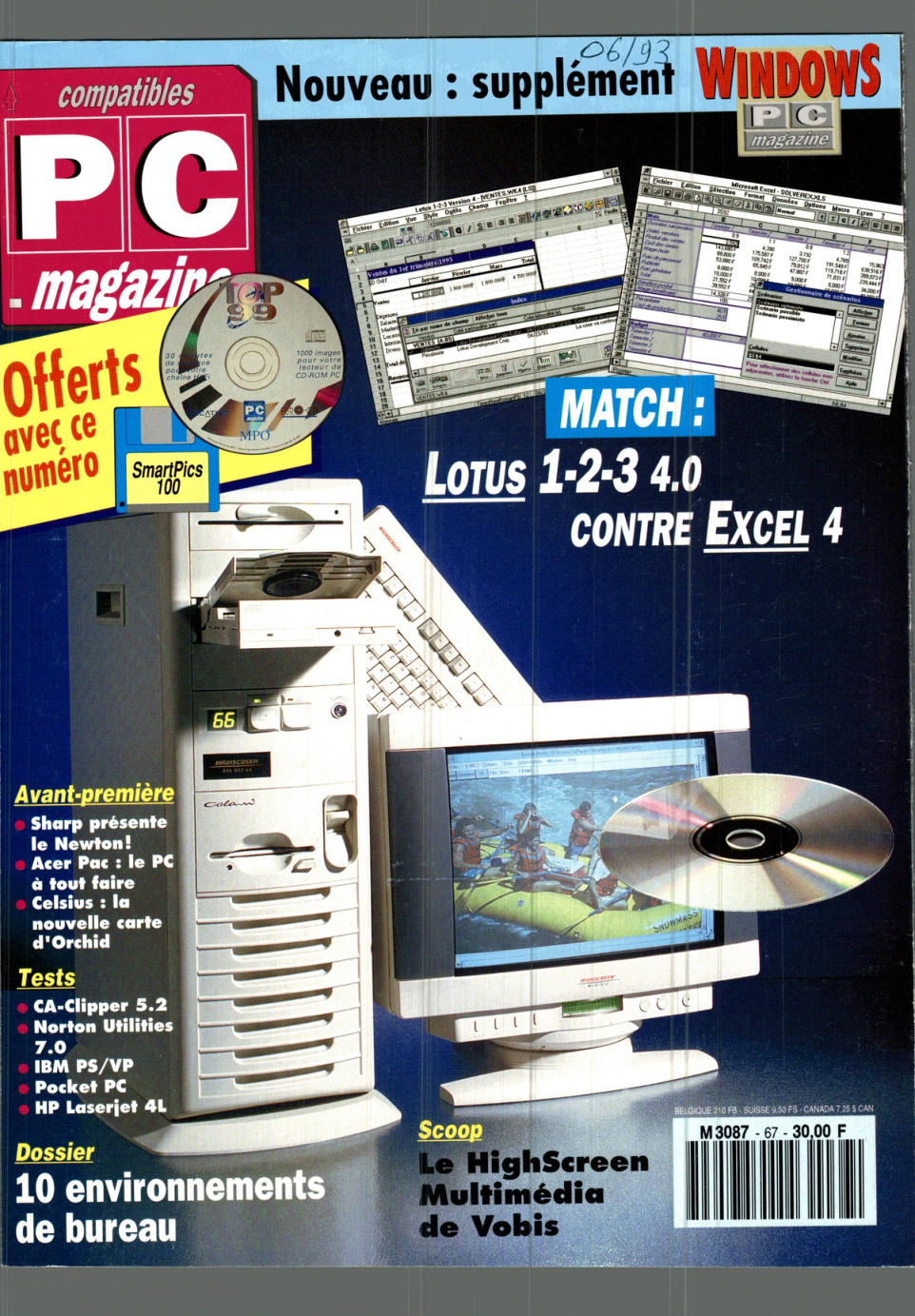 Première page de compatiblespcmagazine numero067