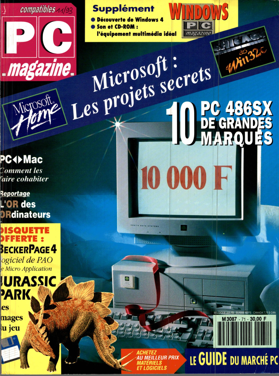 Première page de compatiblespcmagazine numero071