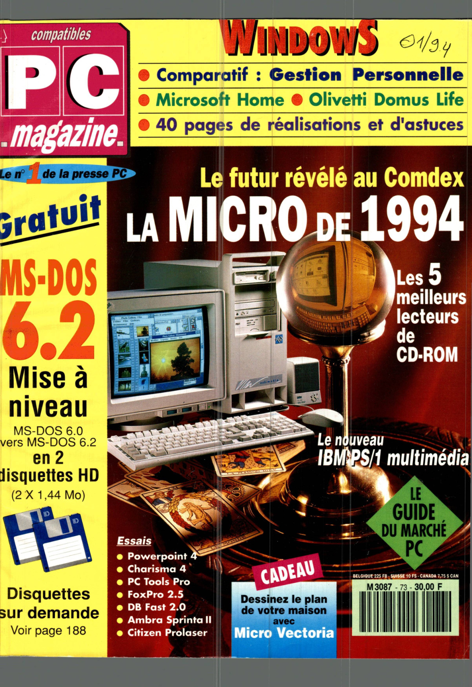 Première page de compatiblespcmagazine numero073