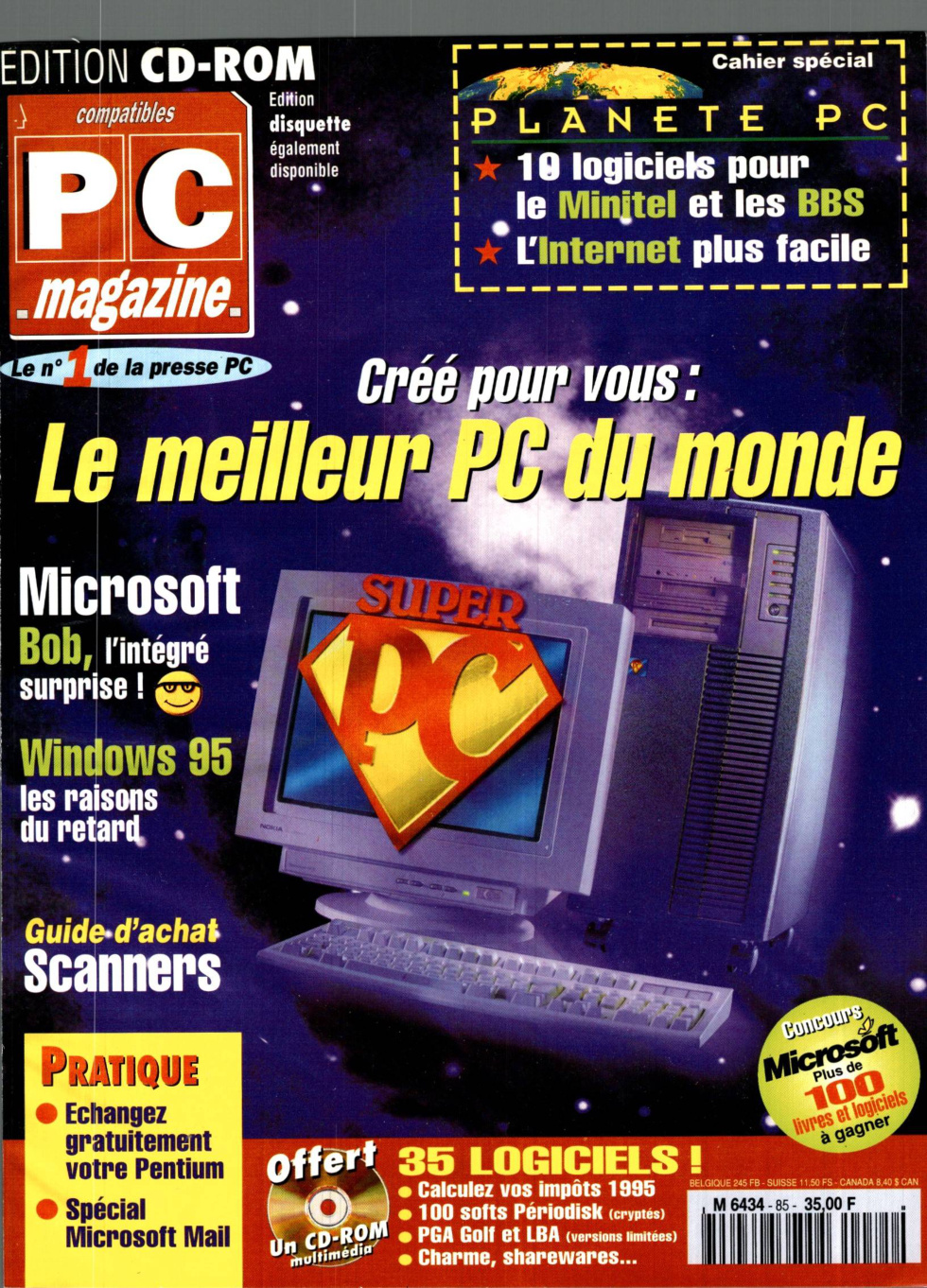Première page de compatiblespcmagazine numero085