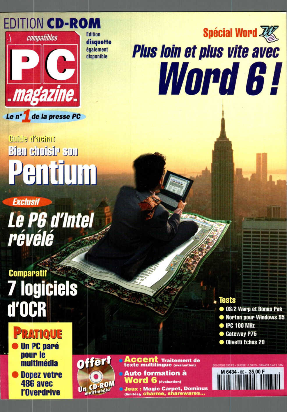 Première page de compatiblespcmagazine numero086