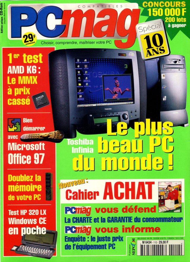 Première page de compatiblespcmagazine numero110