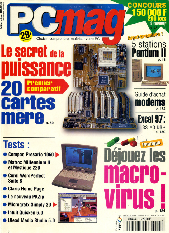 Première page de compatiblespcmagazine numero111