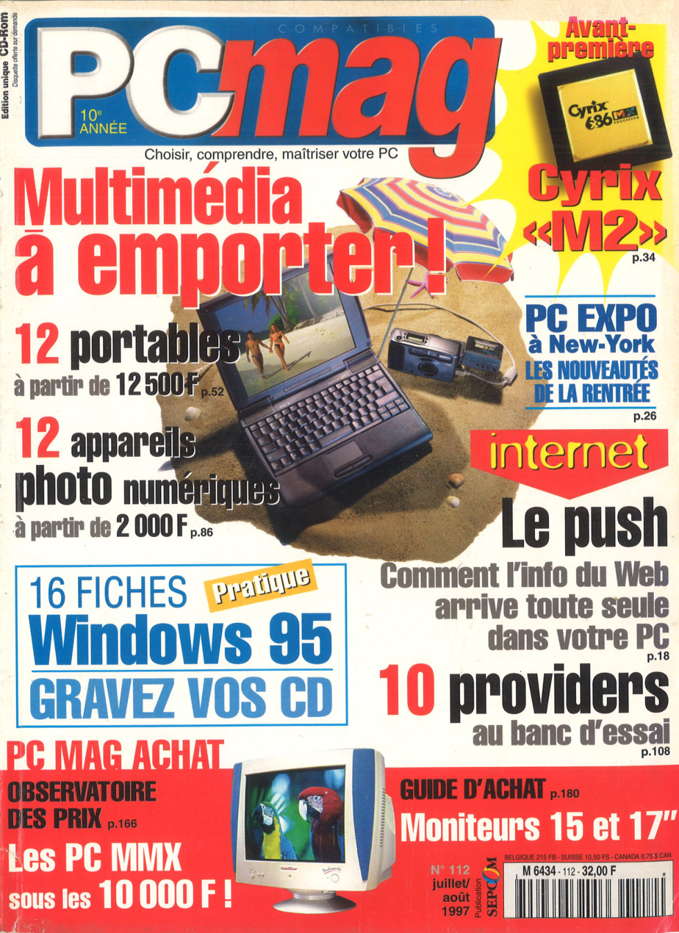 Première page de compatiblespcmagazine numero112
