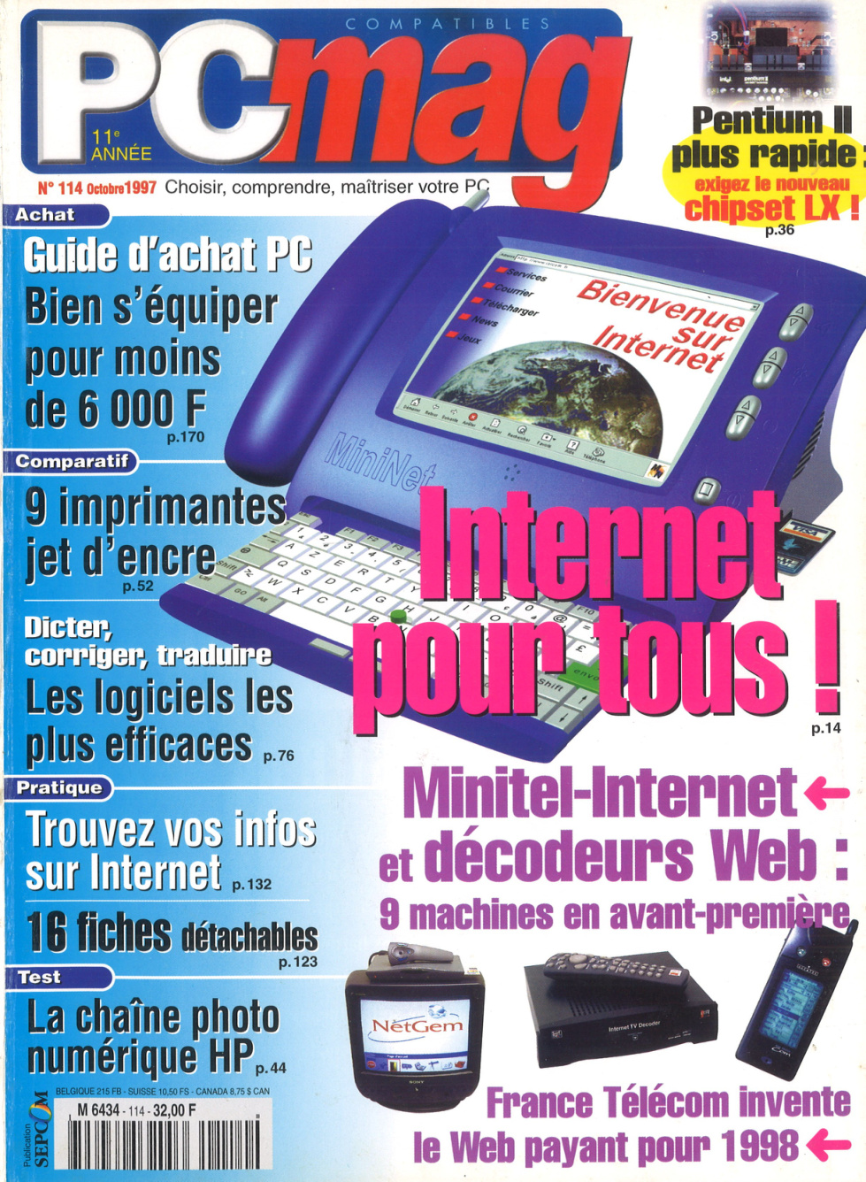 Première page de compatiblespcmagazine numero114
