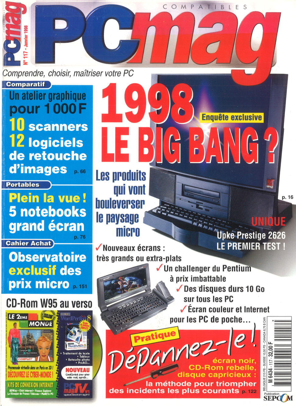 Première page de compatiblespcmagazine numero117