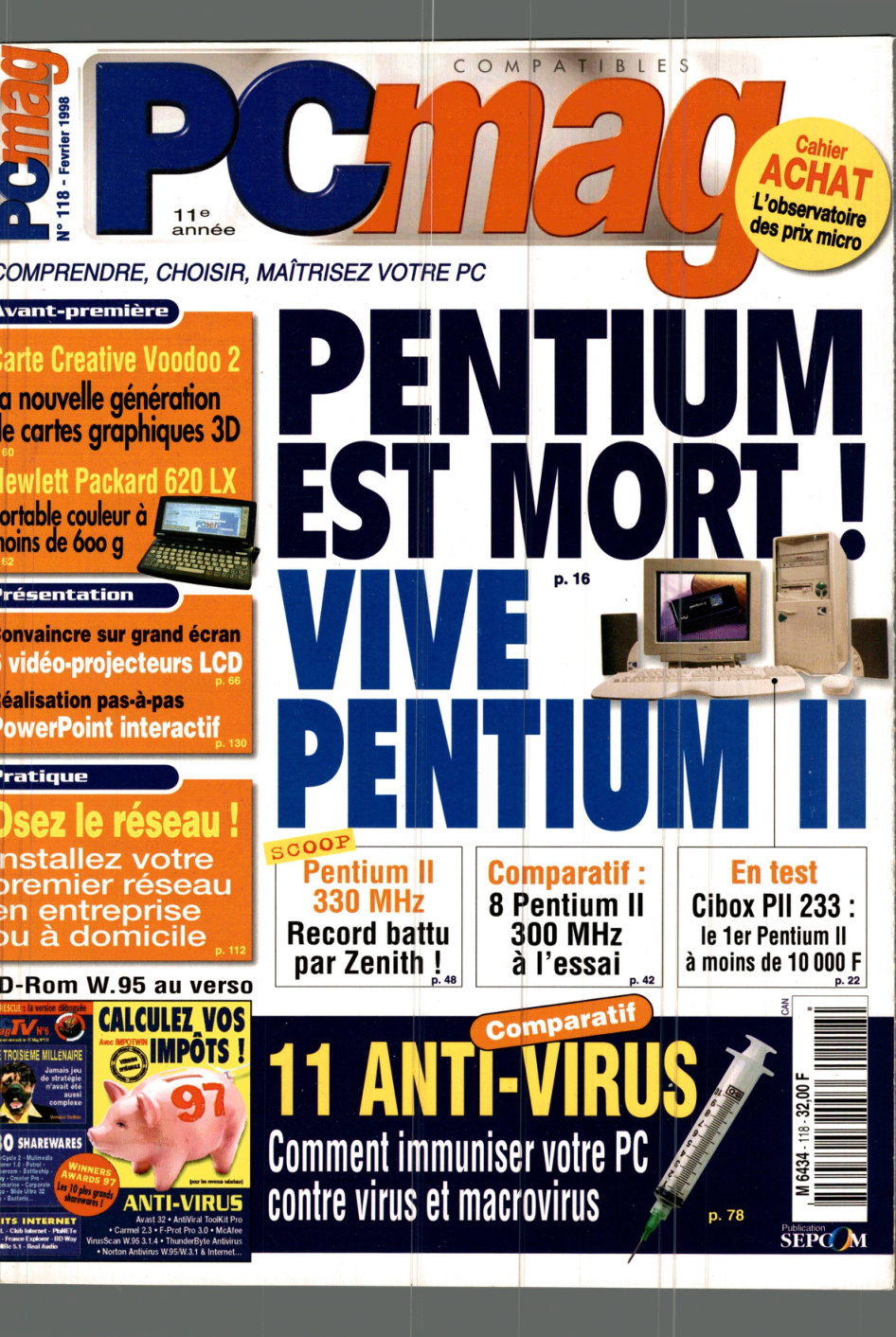 Première page de compatiblespcmagazine numero118
