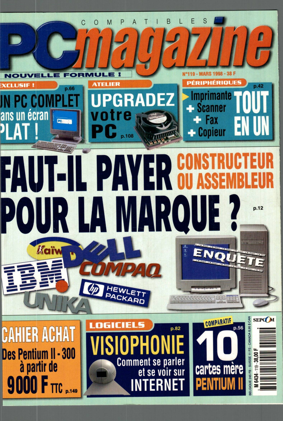 Première page de compatiblespcmagazine numero119