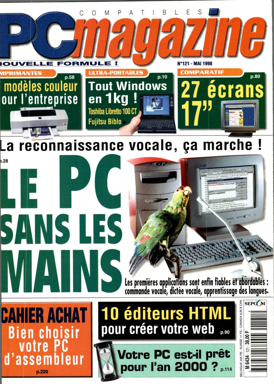 Première page de compatiblespcmagazine numero121