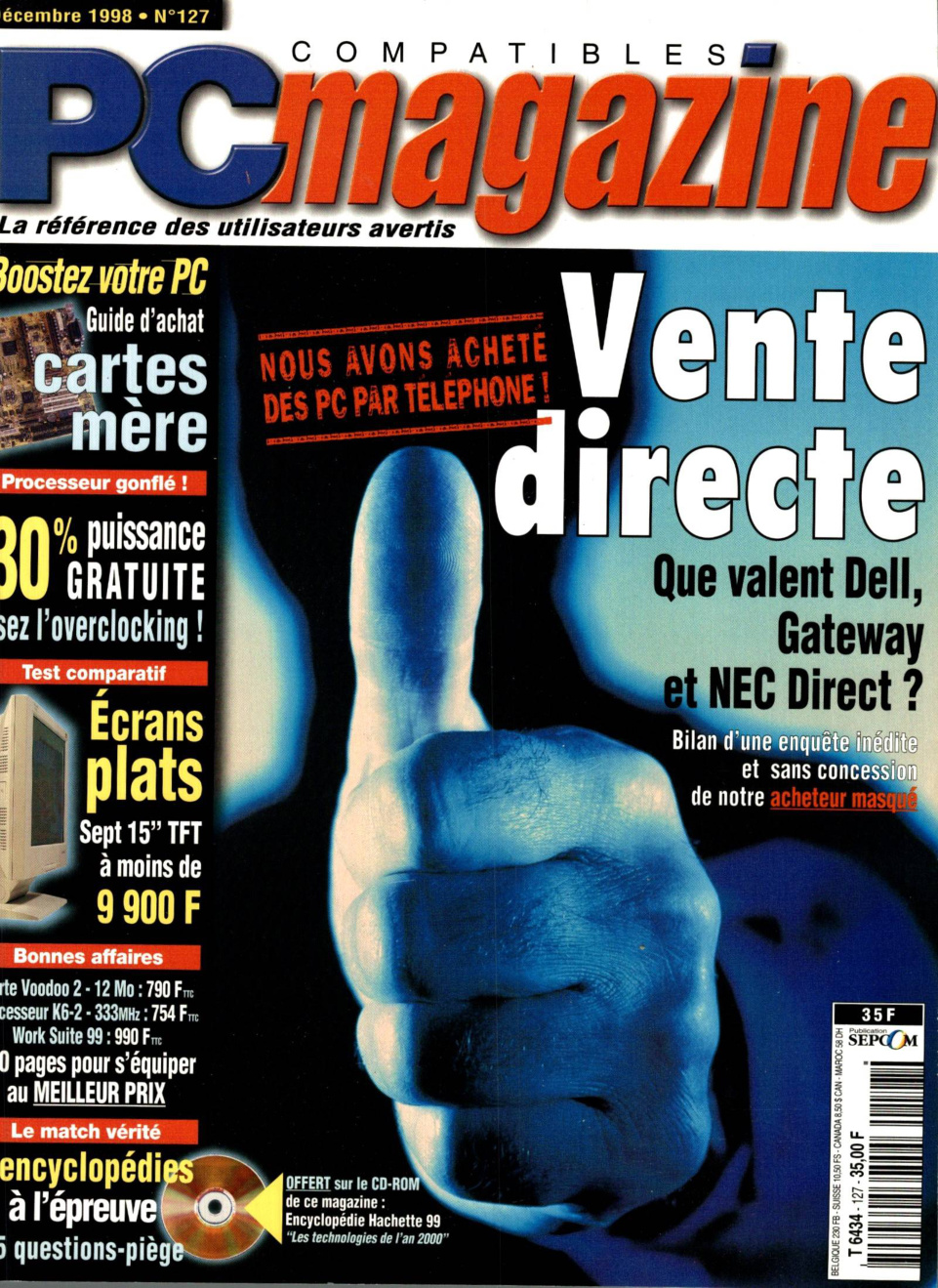 Première page de compatiblespcmagazine numero127