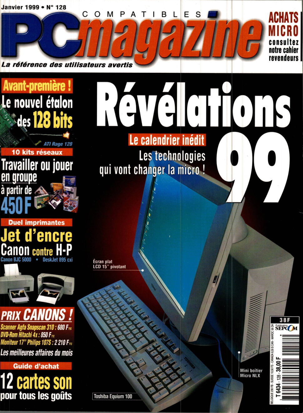 Première page de compatiblespcmagazine numero128