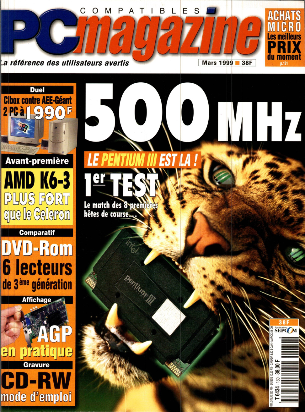 Première page de compatiblespcmagazine numero130