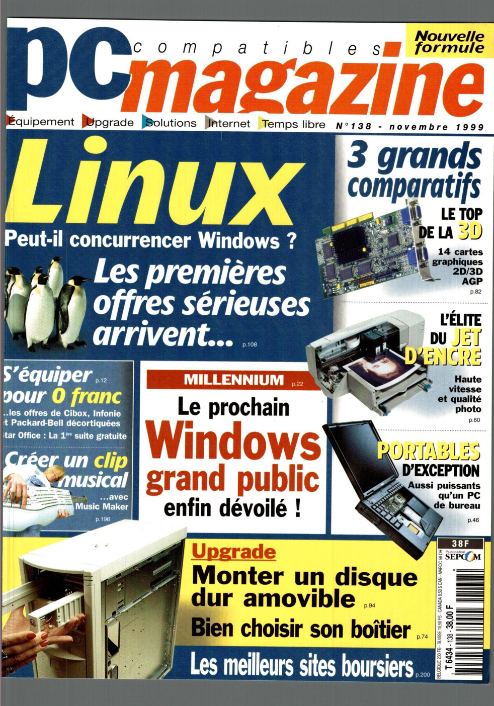 Première page de compatiblespcmagazine numero138