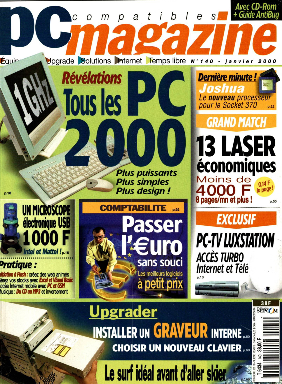 Première page de compatiblespcmagazine numero140