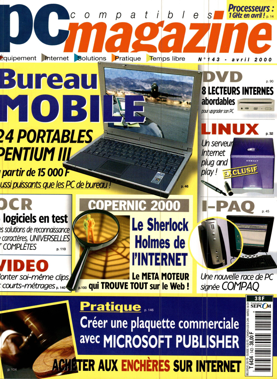 Première page de compatiblespcmagazine numero143