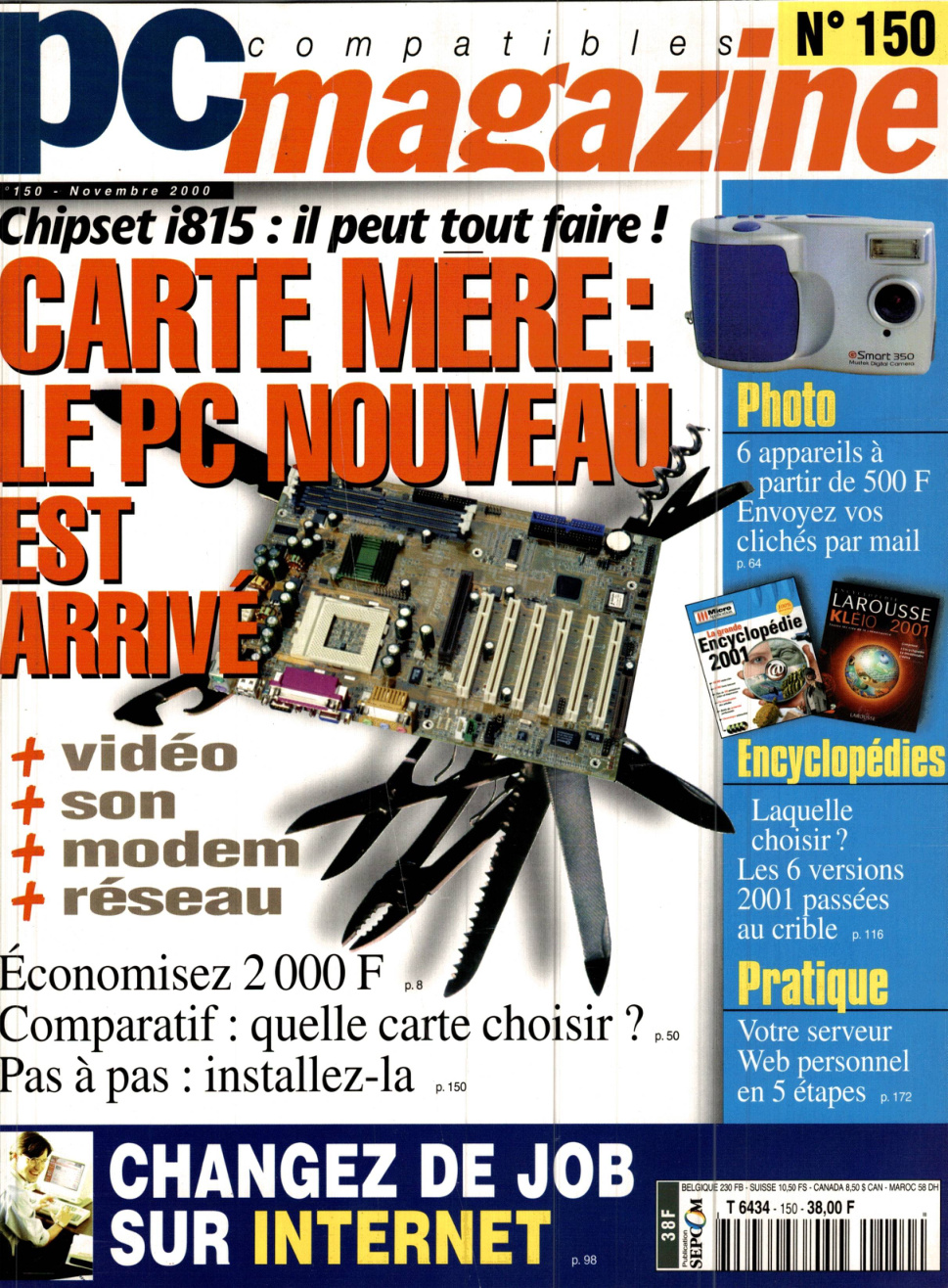 Première page de compatiblespcmagazine numero150