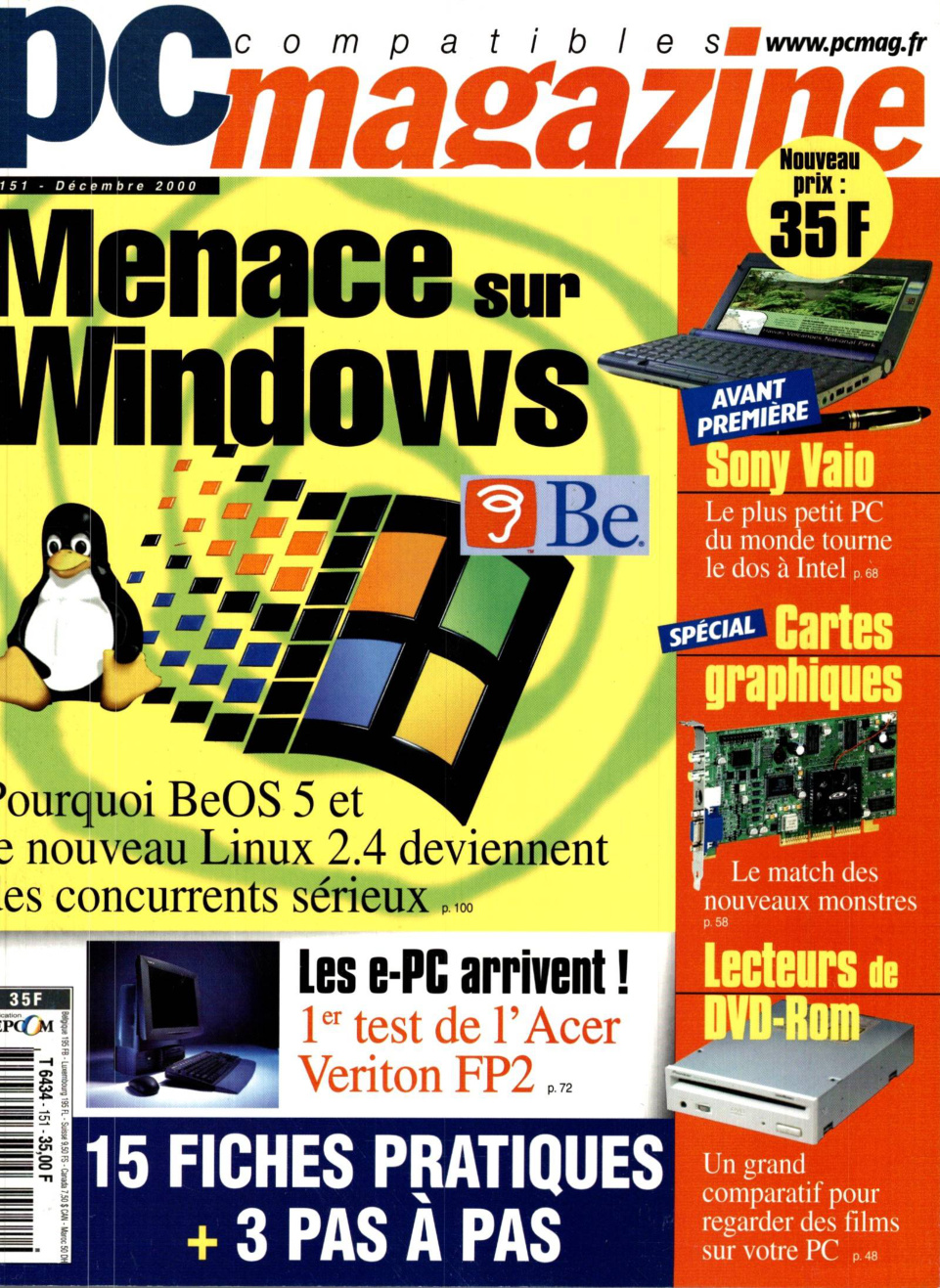 Première page de compatiblespcmagazine numero151