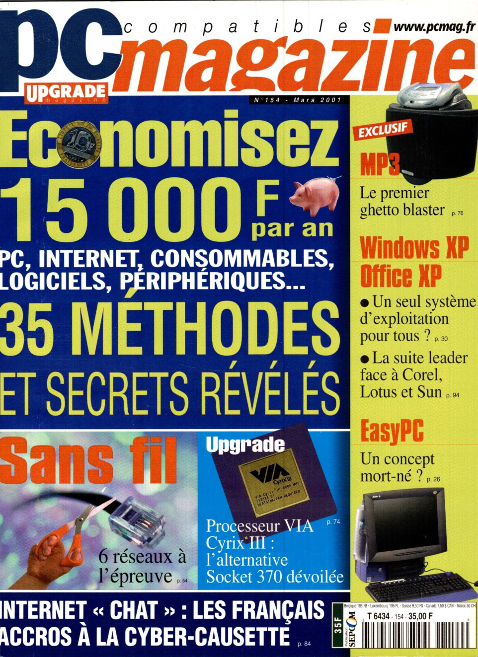 Première page de compatiblespcmagazine numero154