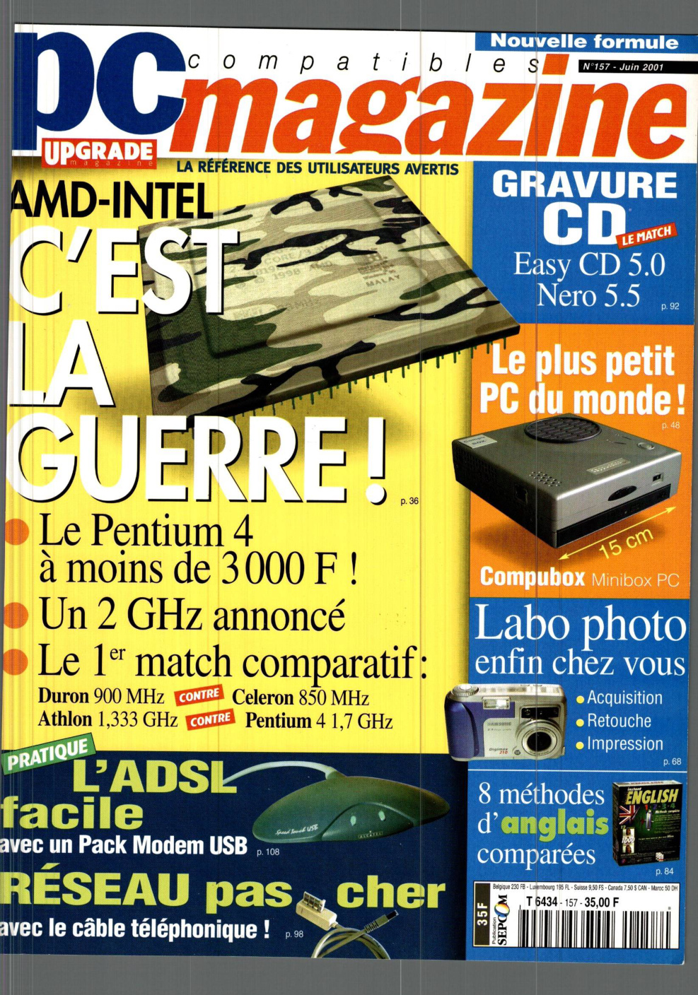 Première page de compatiblespcmagazine numero157