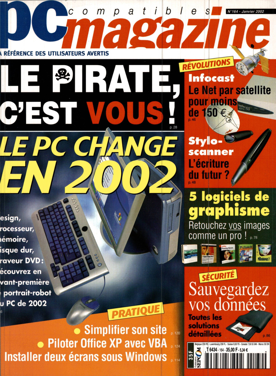 Première page de compatiblespcmagazine numero164