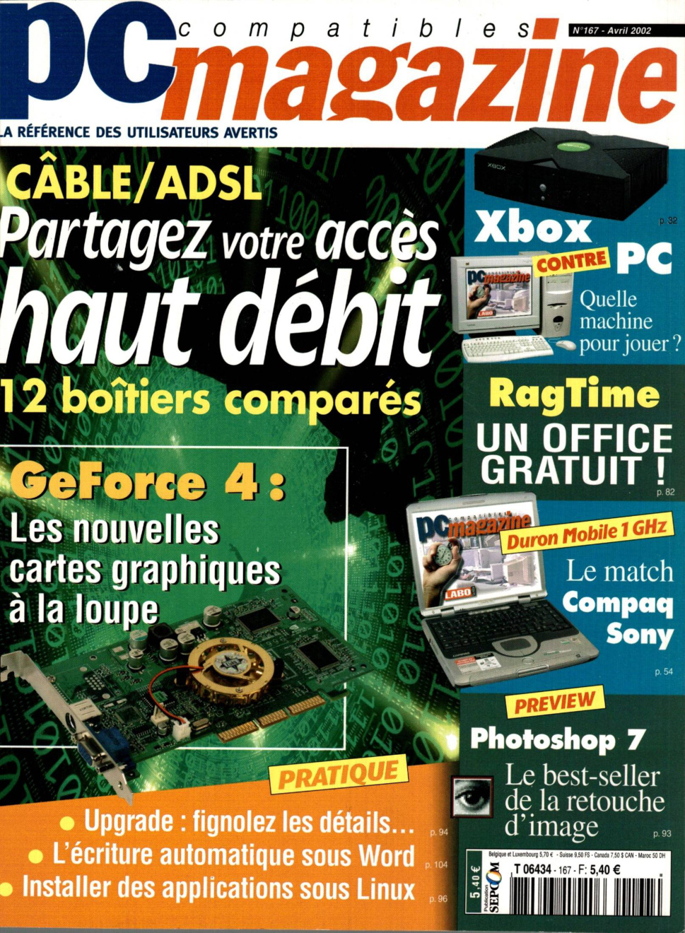 Première page de compatiblespcmagazine numero167