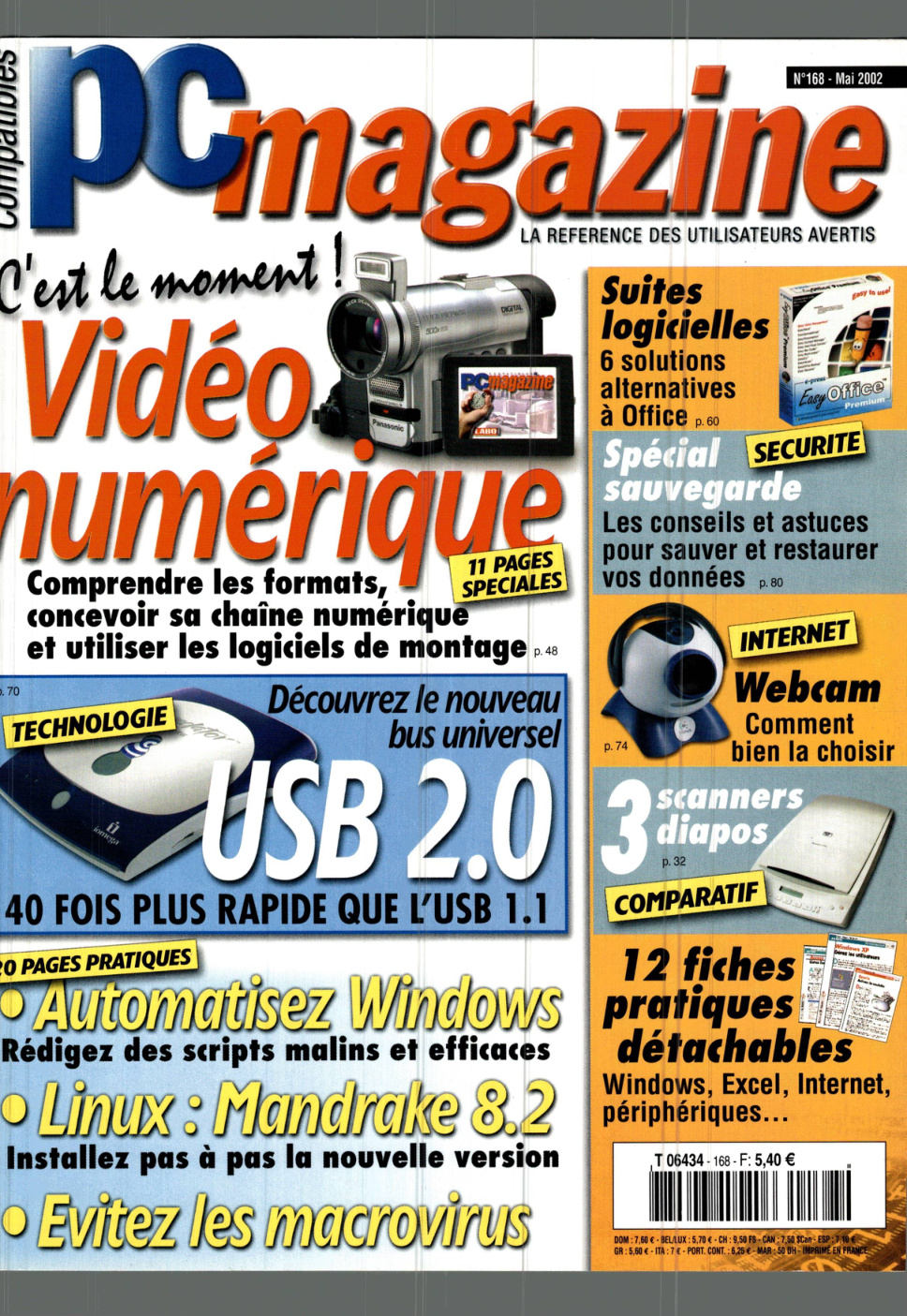 Première page de compatiblespcmagazine numero168