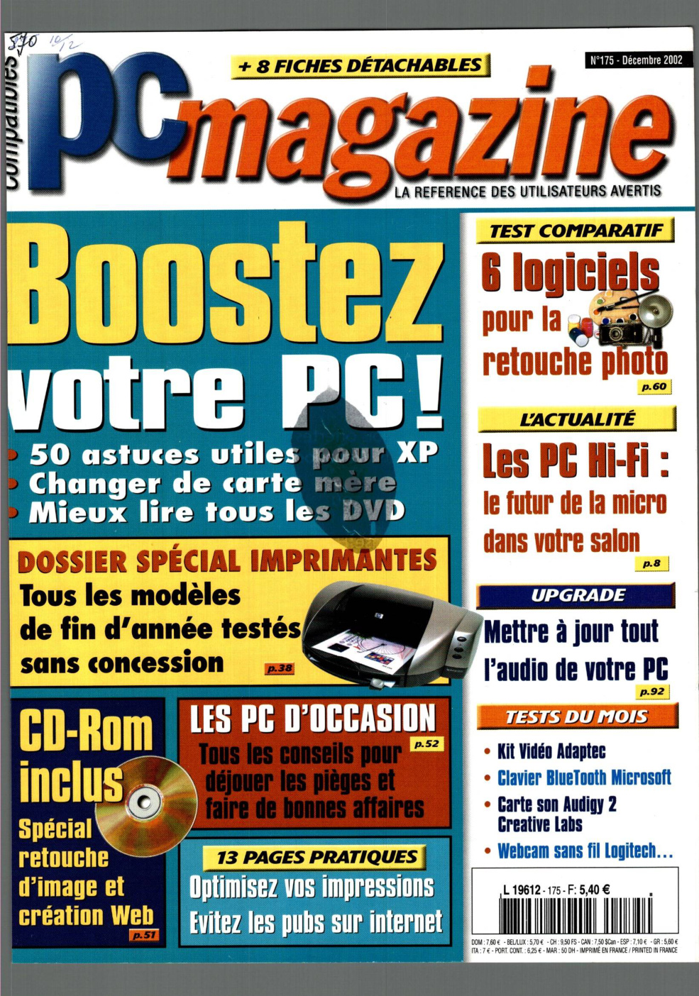 Première page de compatiblespcmagazine numero175