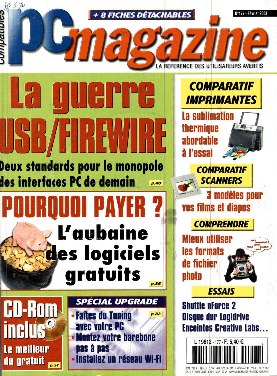 Première page de compatiblespcmagazine numero177