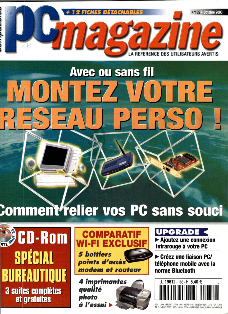 Première page de compatiblespcmagazine numero185
