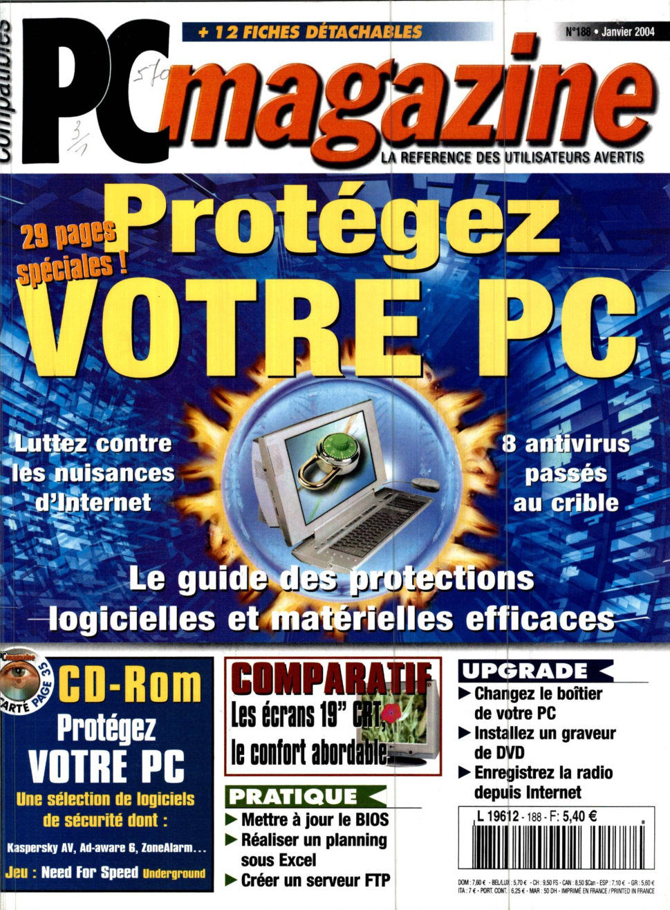 Première page de compatiblespcmagazine numero188
