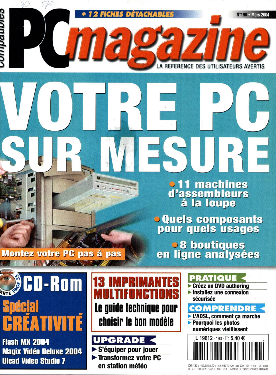 Première page de compatiblespcmagazine numero190