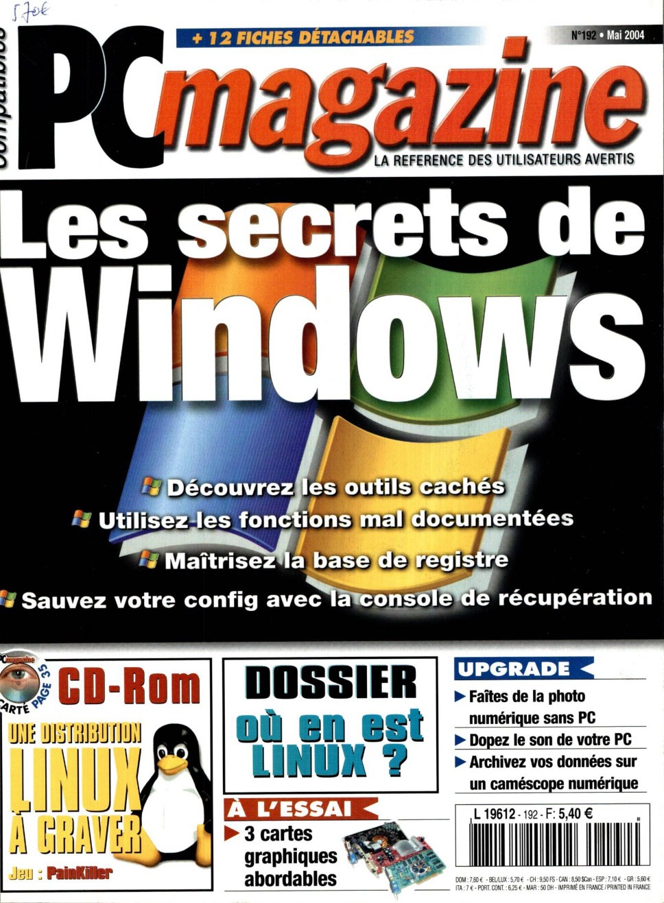 Première page de compatiblespcmagazine numero192