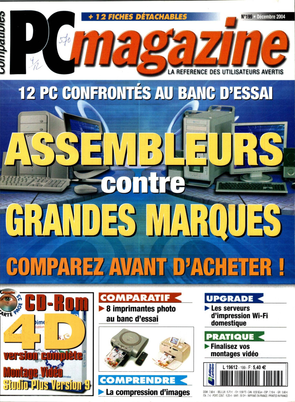 Première page de compatiblespcmagazine numero199