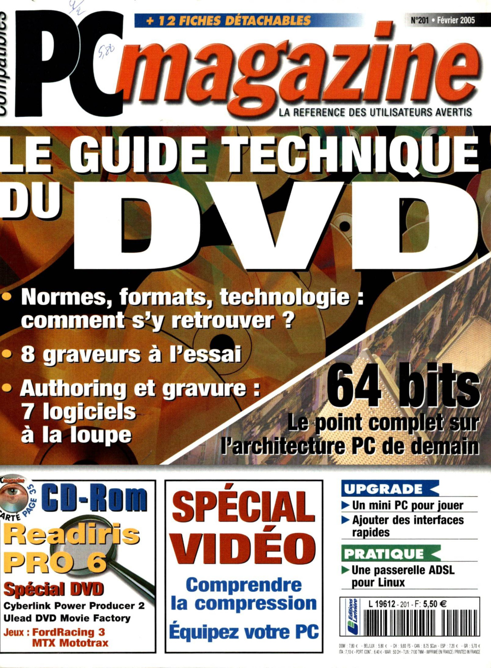 Première page de compatiblespcmagazine numero201