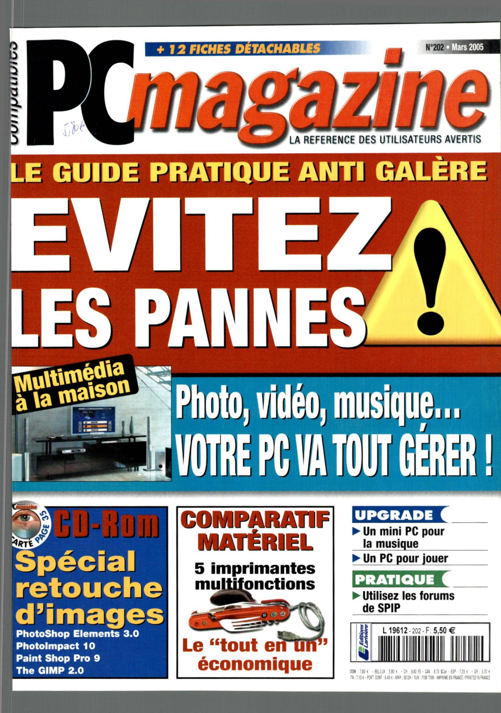 Première page de compatiblespcmagazine numero202