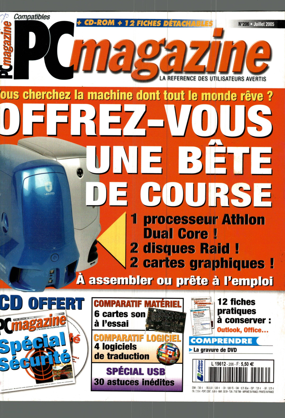 Première page de compatiblespcmagazine numero206