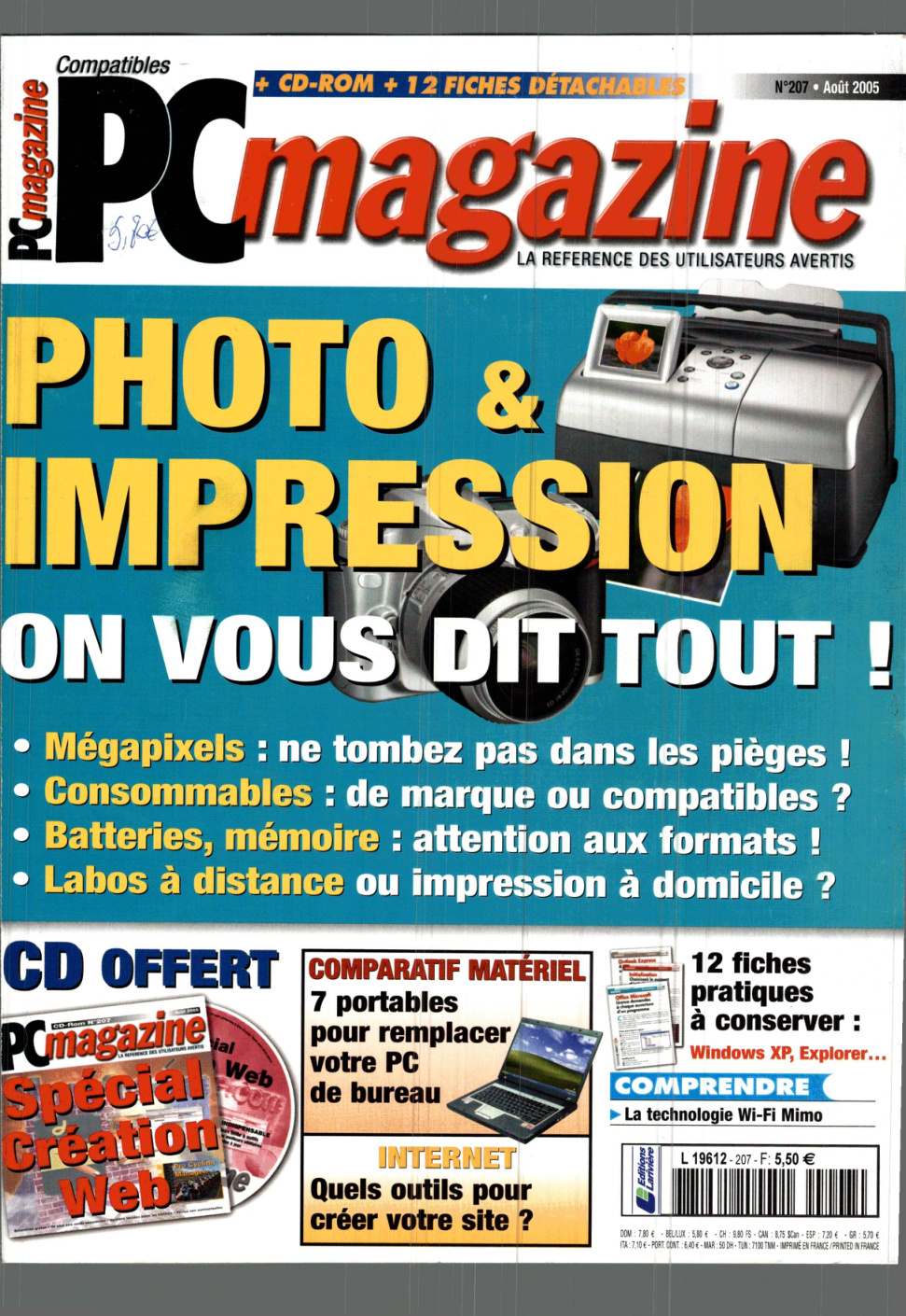 Première page de compatiblespcmagazine numero207