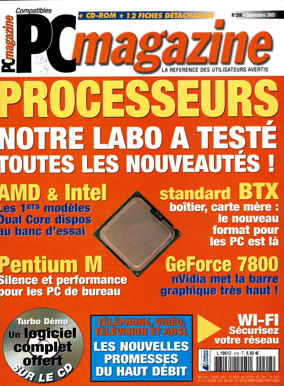 Première page de compatiblespcmagazine numero208