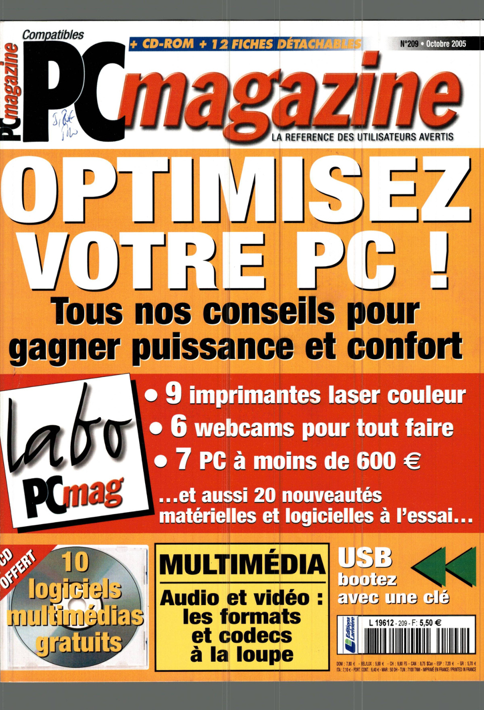 Première page de compatiblespcmagazine numero209