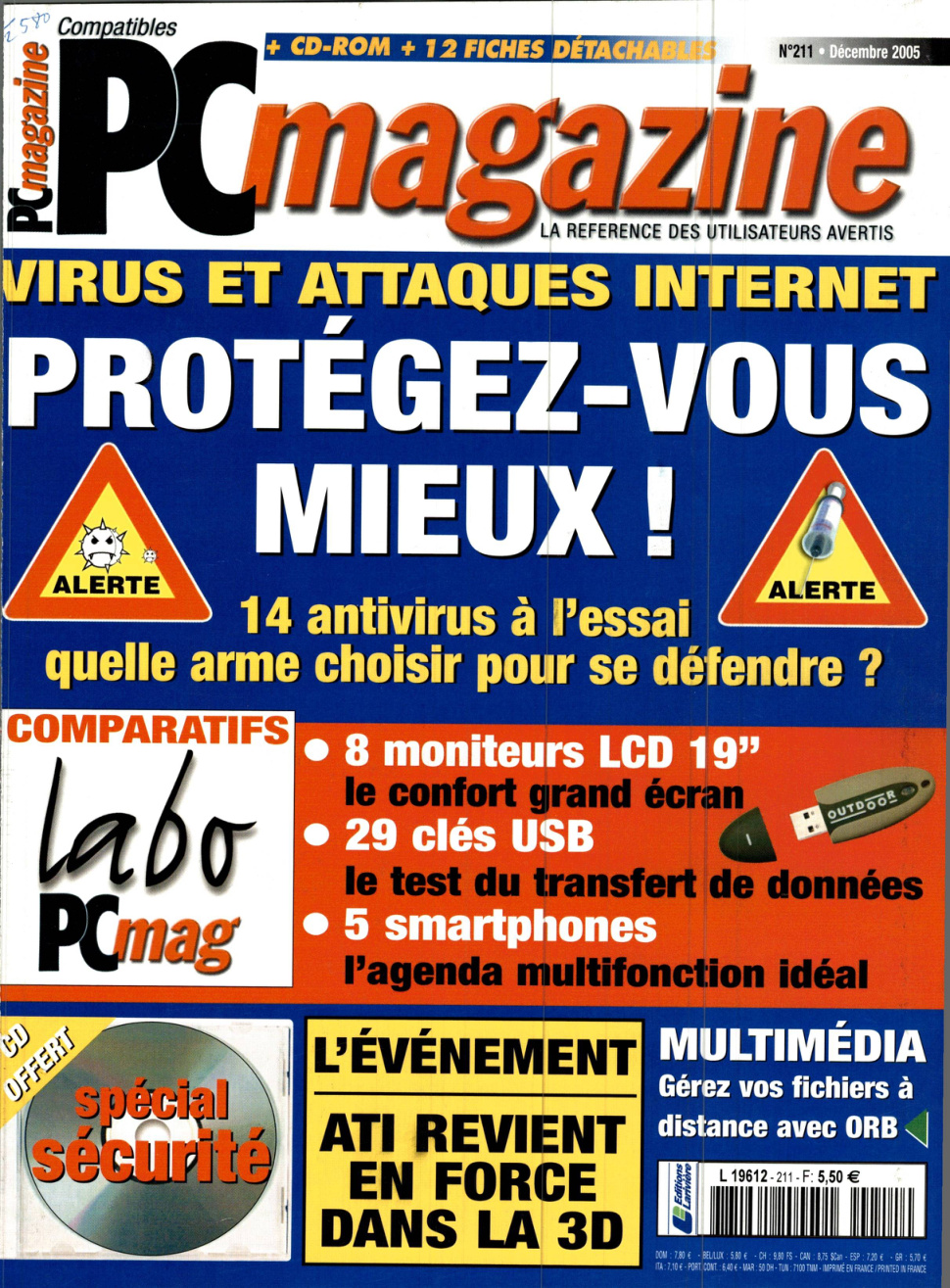 Première page de compatiblespcmagazine numero211