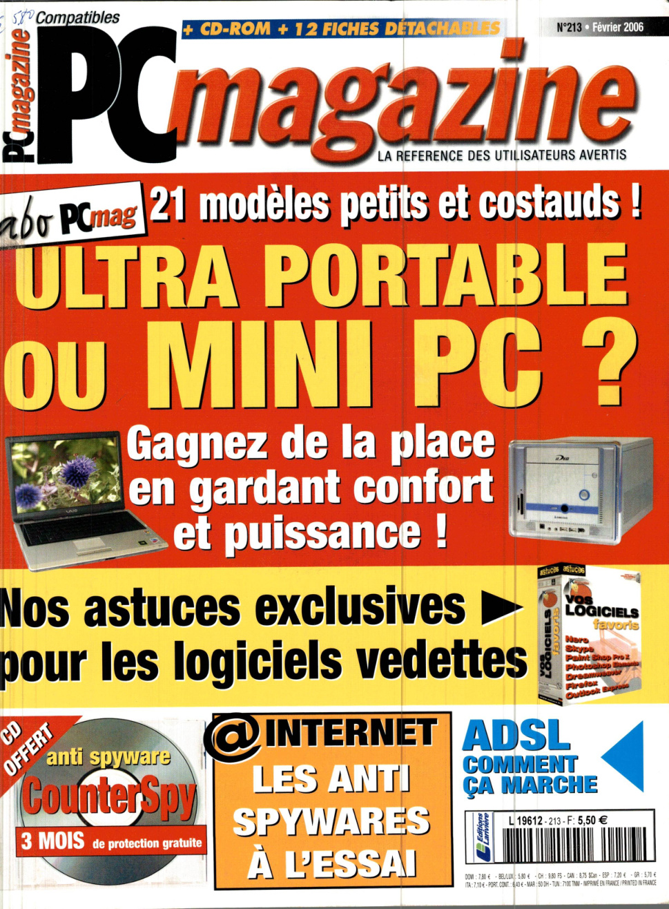 Première page de compatiblespcmagazine numero213