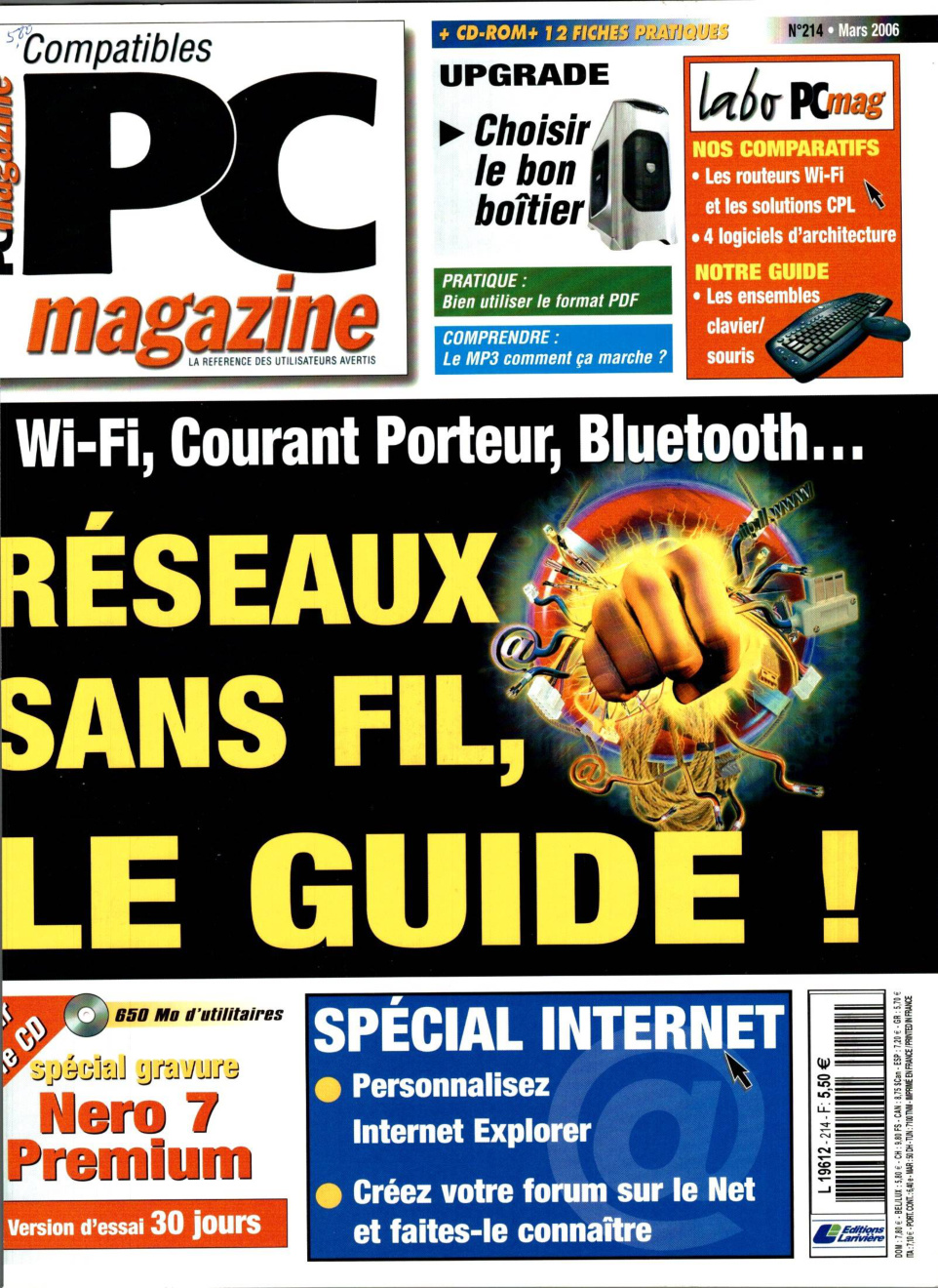 Première page de compatiblespcmagazine numero214