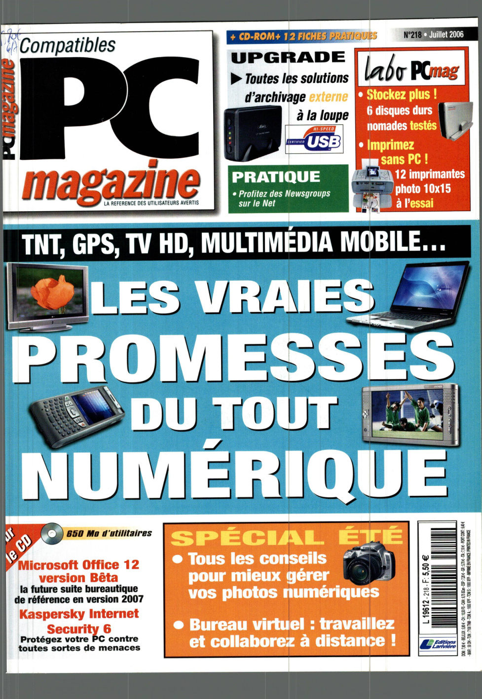 Première page de compatiblespcmagazine numero218