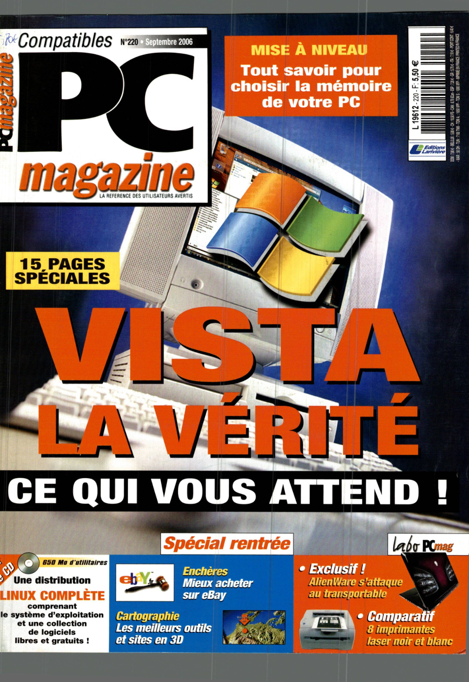 Première page de compatiblespcmagazine numero220