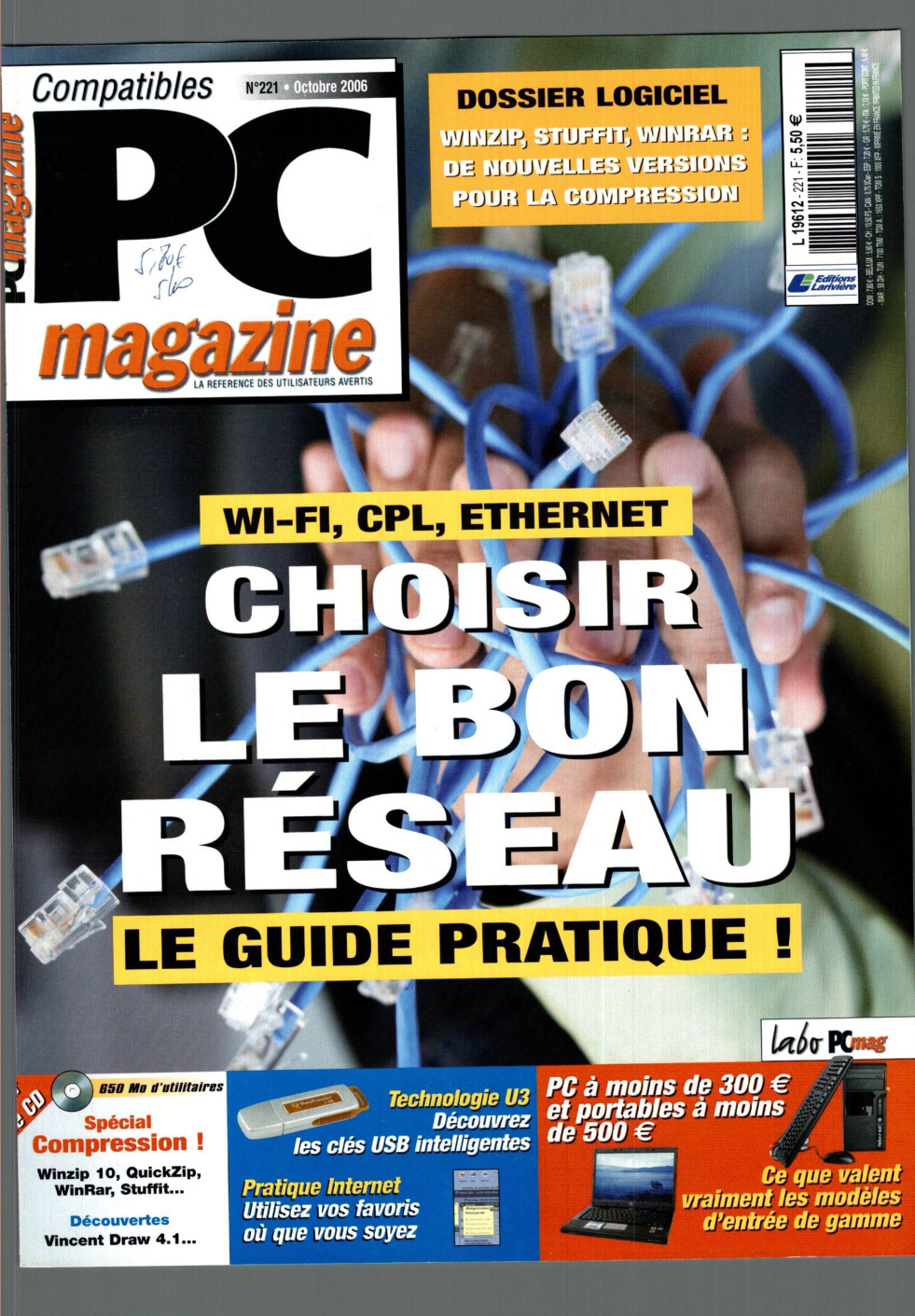 Première page de compatiblespcmagazine numero221