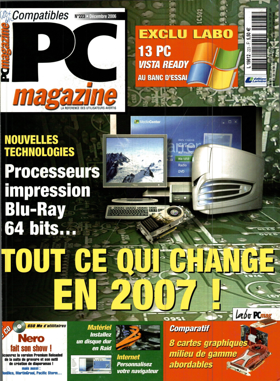 Première page de compatiblespcmagazine numero223