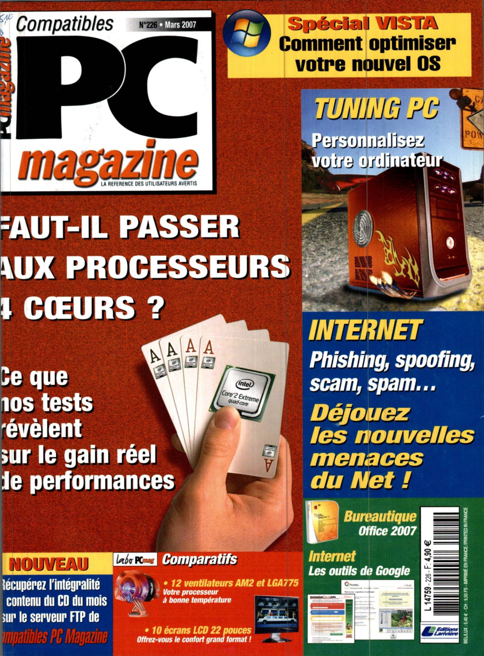 Première page de compatiblespcmagazine numero226