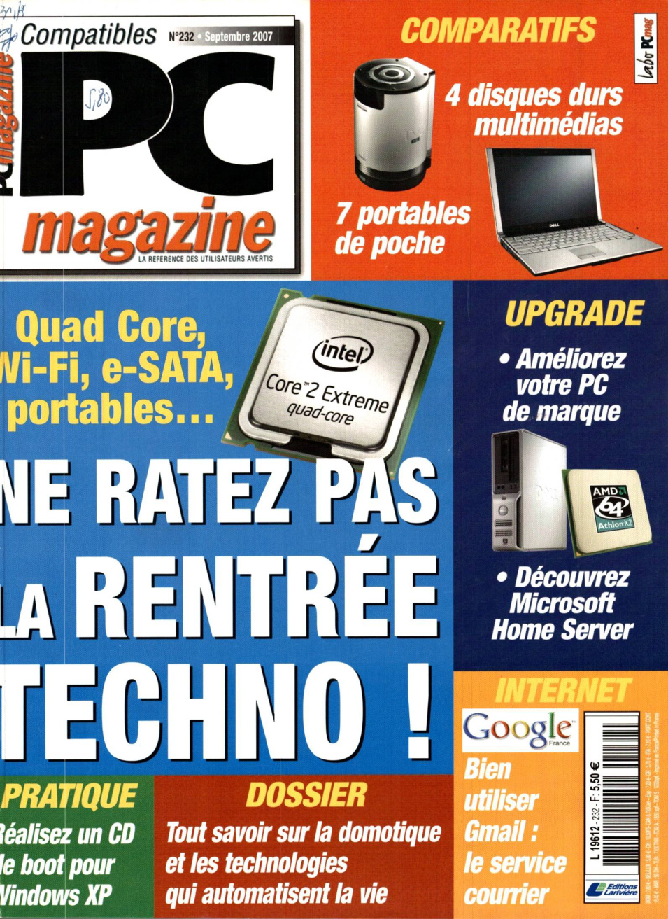 Première page de compatiblespcmagazine numero232