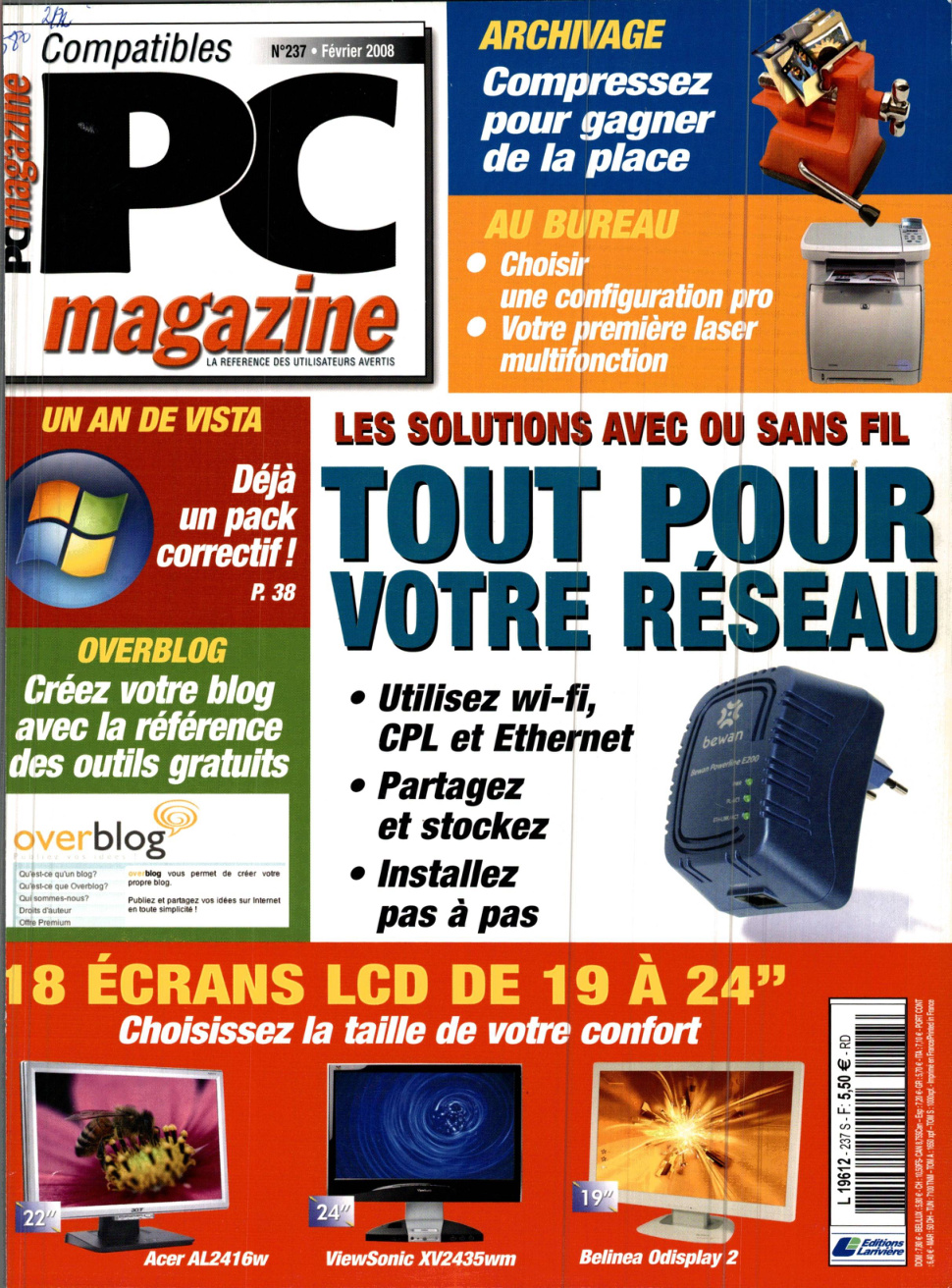 Première page de compatiblespcmagazine numero237